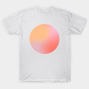 Desert Peach Abstract Gradient Design T-Shirt